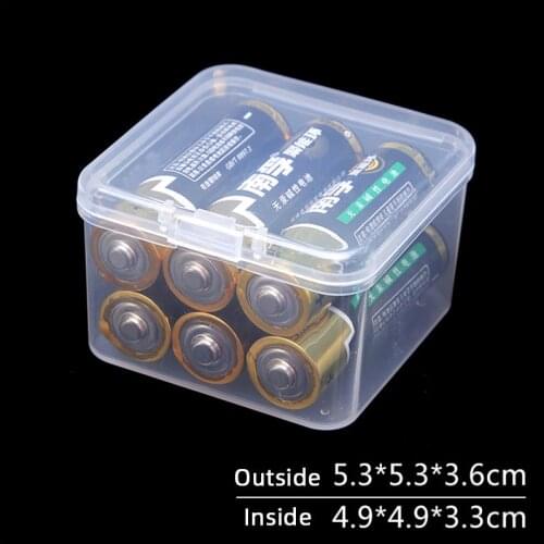 5cm Square PP plastic box translucent desktop storage box QTY 1PCS