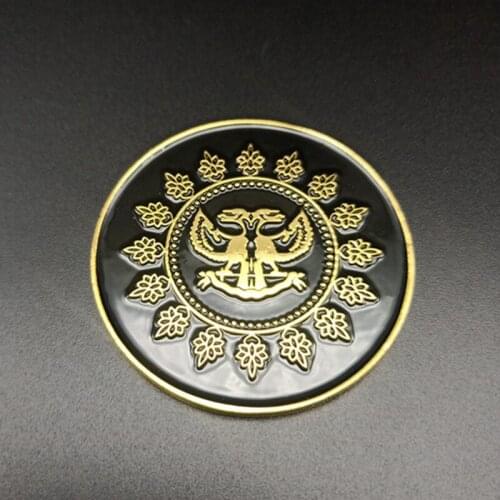 Movie John Wick： High Collection Table Metal Referee Coin Replica Cosplay Props Accessories Collection