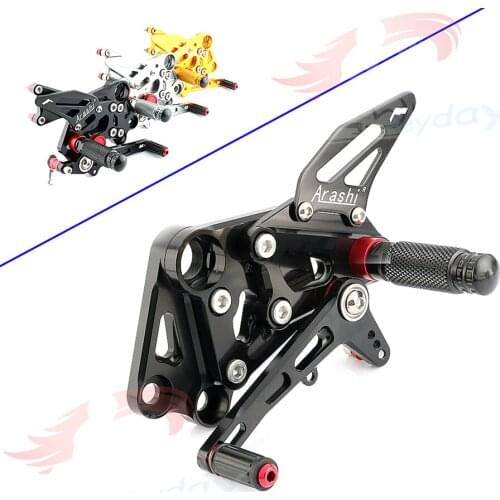 CNC Footrest Rearset Rear Set Footpeg Foot Peg For RC390 RC125 RC200 2014 15 16 17 2018 DUKE390