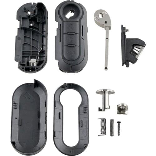 Fits for FIAT GRANDE PUNTO 500 BRAVO DUCATO PANDA 3 Button KEY FOB REMOTE CASE 3-key key case Key protector