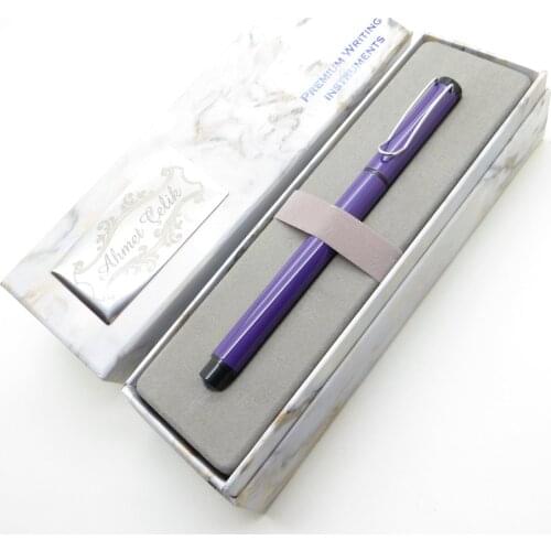 Wings Marble R290 Purple Roller Pen | İsme Special Pen | Gift Pen