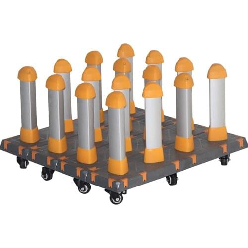 Detachable Free Assembly Mobile Material Floor Storage Rack for Vinyl, Digital and Printing Media