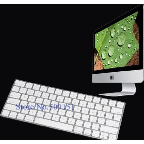 US Layout Silicone Magic Keyboard Protector Cover skin for iMac PC Computer English Letter Magic 2 Bluetooth Keyboard Cover 2017