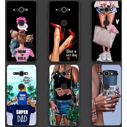 Silicone Printed phone Case For Sony Xperia XZ2 Compact H8314 H8324 5.0" cases soft Phone Back cover full 360 Protective shell