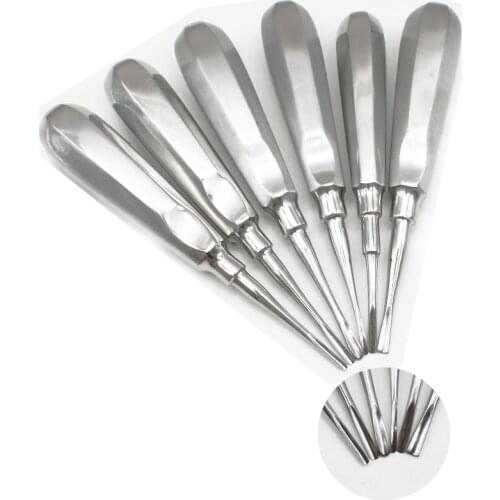 1 pcs Dental Elevator Dentist Tooth extraction Tools Dentistry Surgical Instrument Stainless Steel Stright Curved Dental Lab