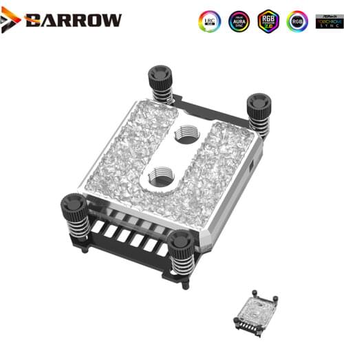 Barrow CPU Water Block For Ryzen AMD Platform 5V 3PIN Light Header,AM4 Processor Copper Cooler,LTIFHA-04
