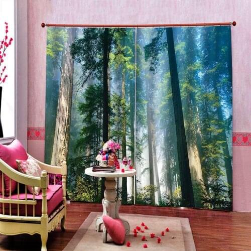 Animal Elephant 3D Curtain Digital Print For Living Room Bedroom Blackout Window Drapes Indoor Decor Sets 2 Panels With Hooks