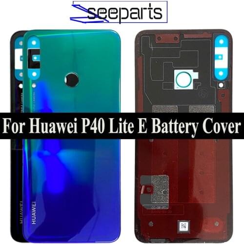 100% Original Glass Back Housing Door For Huawei P40 Lite E Rear Battery cover Replacement P40 Lite E Back Cover