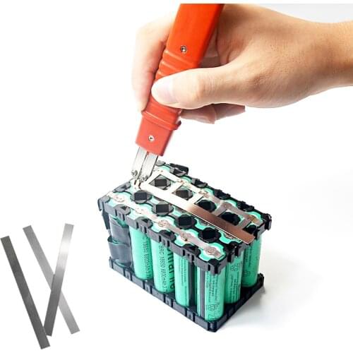 18650 li ion Battery Nickel Plated Strap Strip Sheets For Welding Equipment Battery Spot Welder Machine High quality 100pcs