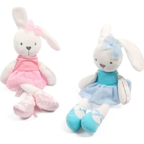 2020 Fashion Soft Stuffed Animals Kids Animal Rabbit Sleeping Cute Cartoon Plush Toy Stuffed Animal Dolls Children Birthday Gift