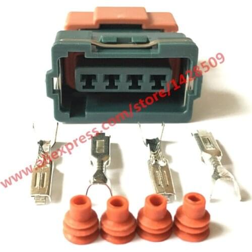 5 Sets 4 Pin Female MAFS S13 SR20 Mass Air Flow Sensor Connector AMP Tyco Plug Electrical Sealed Auto Connector