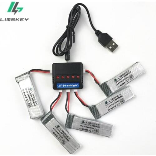 Battery for E50 H37 Helicopter Battery Spare Parts 3.7V li-po 500mAh Bateria For E50 H37 Battery With 5in1 Charger Helicopter