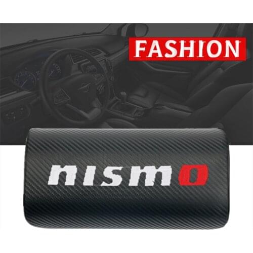 1pcs car neck pillows both side pu leather single headrest case for Nissan Nismo X-trail Almera Qashqai Tiida Teana Skyline Juke