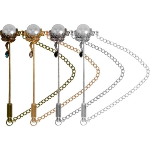 Brooches For Women Inlaid Rhinestone Pins And Brooches Needle Nightclub Bar Ladies Clothes Neckline Lapel Pin Female Jewelry