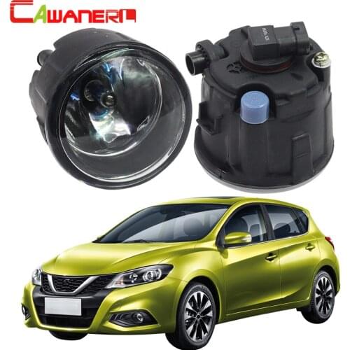 Cawanerl 2 Pieces 100W H11 Car Styling Halogen Fog Light Daytime Running Lamp DRL 12V For Nissan Tiida 2007-2012