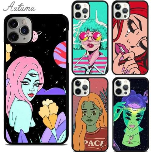 Hippie Grunge Art Phone Case for iPhone 11 12 Pro Max mini X XR XS SE 2020 5 6S 7 8 Plus Samsung Galaxy S8 S9 S10 Cover shell