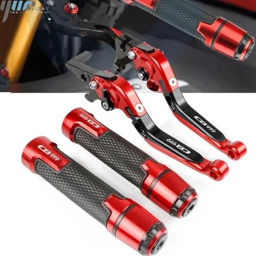 For Honda CB919 CB900F Hornet CB 919 900F 2001-2008 2007 2006 Motorcycle Adjustable Folding Brake Clutch Levers Handlebar Grips