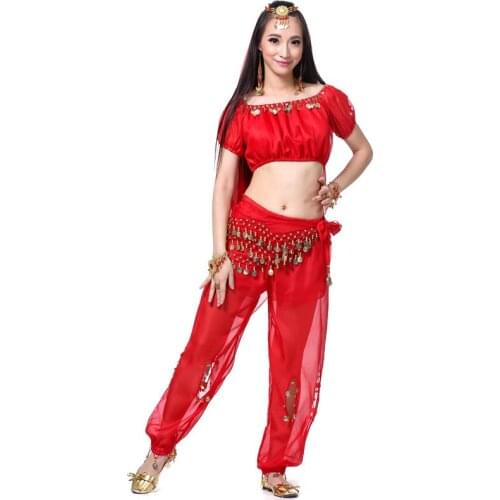 Belly Dance Costume Sets Bellydance Costumes Dancing Women Lantern Pants Party Stage Performance Professional Carnival Dancer