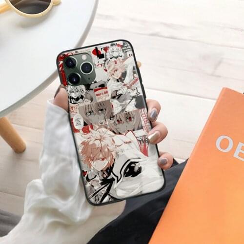 Mikaela Hyakuya Owari No Seraph Soft Silicone for IPhone Se 6s 7 8 Plus X XR XS 11 12 Mini Pro Max Glass Phone Case Cover Shell
