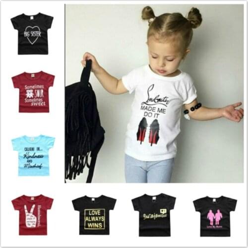 Fashion Summer Cotton Baby Boy Girl T-Shirt Children Cartoon Print Infant Short Sleeve T Shirts Newborn Tops Clothing Tees 3M-3T