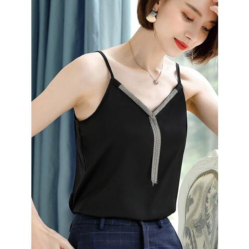 Fashion style womens suspender sexy open back womens modal vest bottom clothes bottoming shirts plus size 4xl White Black