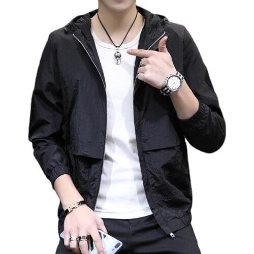 Mens casual jacket fashion jacket 2021 new autumn spring simple and generous tide brand top new parker
