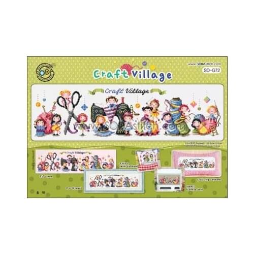 Mm Rabbit and fox with love cross stitch kit Animal cotton thread Love lock canvas stitching embroidery SODA G72 Craft Village