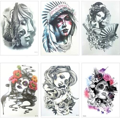 NEW Fashion Sexy Waterproof Tattoo Women Bite on Finger Temporary Tattoo 21X15 CM