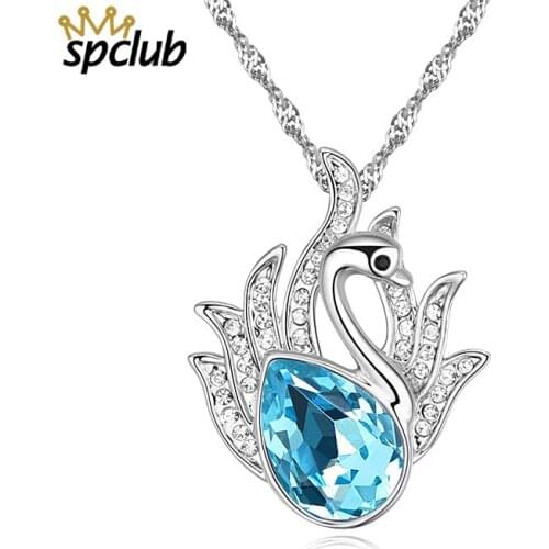 New Crystals From Swarovski Choker Statement Necklace Bijoux Collier Femme Women Charm Bird Boho Jewelry Drop Shipping