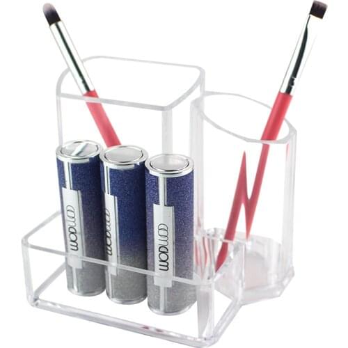 Clear Acrylic Cosmetic Organizer Makeup Brush Container Storage Box Holder Lipstick Storage Container Pencil Clear Box