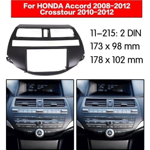 Car Radio frame Audio Fascia For HONDA Accord Crosstour 2008+ Car Stereo Radio Fascia Panel Installation Adapter player Frame