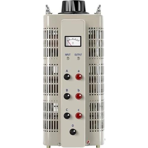 TSGC2-3KVA 0~430VAC Output hree Phase Adjustable Manual Variac Transformer Voltage stabilizer Regulator