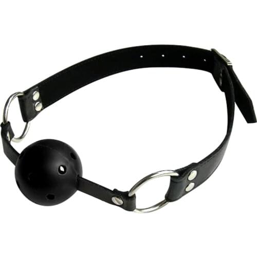 Hollow Red Ball Mouth Ball Gag, Mouth Cork Sex Stopper Romance Loving Joy Adult Sex Game Toys for Couples XN0026