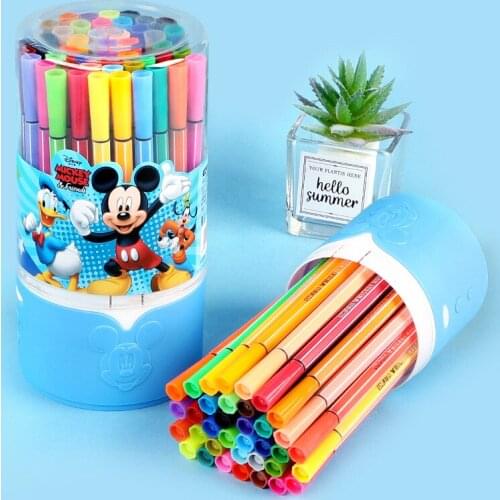 12/24/36/48 color Disney watercolor pen cartoon graffiti painting bucket color pen student creation watercolor pen supplies gift