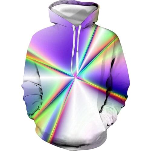 Europe Size Men/Women Hoodies With Hat Hoody Print Color Blocks 3D Printing Sweatshirts Hooded Hood Tops Wholesale
