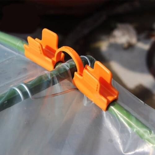 3 Size 10pcs Greenhouse Frame Pipe Tube Film Clip Shade Net Accessories Plastic Fixed Fittings Garden Film Clamp