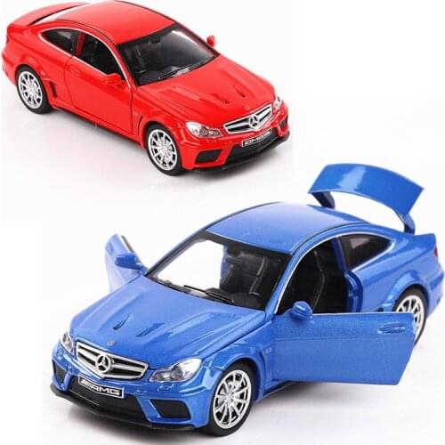 1:32 Scale Diecast Alloy Metal Luxury COUPE Car Model For C63 AMG Collection Vehicle Model Sound&Light Toys Car V052