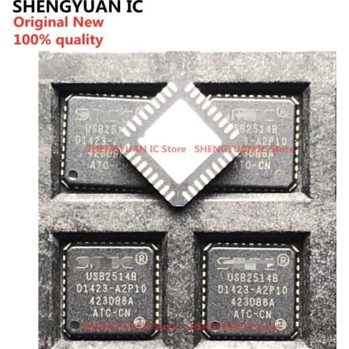 2 pcs/lot USB2514B-AEZC-TR QFN36 USB2514B-AEZC USB2514B-AEZG USB2514B USB 2.0 Hi-Speed Hub Controller 100% new imported original