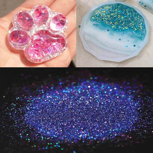 20g/bag Colorful Sequins Glitter Powder DIY Epoxy Resin Mold Fillings Nail Art Phone Case Decoration Silicone Molds Filler