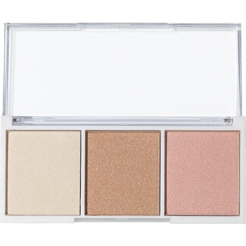 3 Colors Highlighter Palette Face Contour Powder Bronzer Make Up Blusher Professional Blush Shading Cosmetics for Women MP