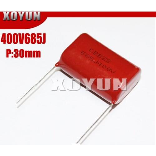 5PCS 400V685J 685J 400V 6.8UF pitch 30MM 685J400V CBB Polypropylene film capacitor
