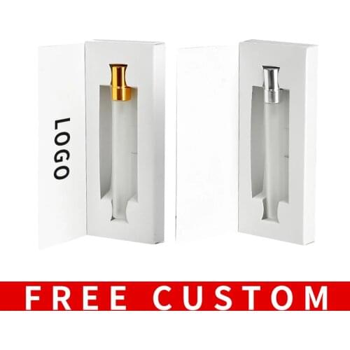 Wholesale 17*62*147ML Paper Boxes And Frosted Glass Perfume Bottle Portable Pisplay Free Custom Print Logo