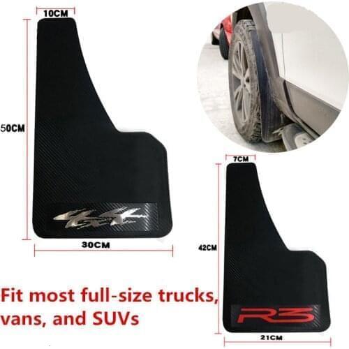 2 pcs(one set ) Car Mudguards Plastic Plaid Mud Flaps for Truck Auto Parts fit for sedan / suv car suzuki SX4 S-CROSS