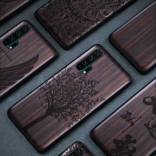Wood P30 Pro Case for Huawei P30 Case Luxury Wood Mate 20 30 Pro Coque Silicone TPU Fundas For Huawei Nova 5T Honor 20 Pro Case