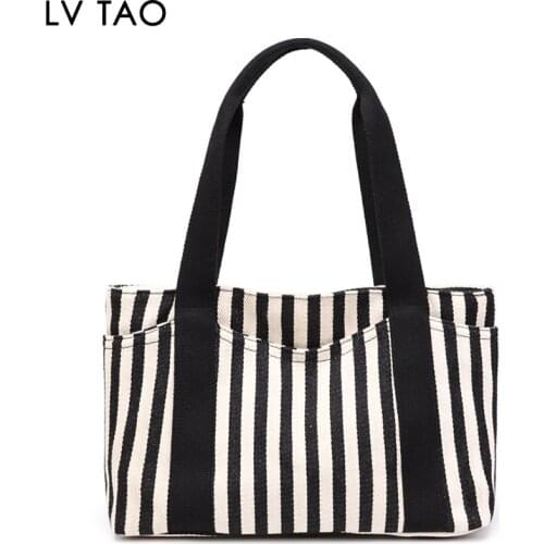 Canvas Tote Bag with Multiple Pocket/Zipper Closure Sholuder Bag/Travel Bag for Weekend/7 Pocket/Perfect Bag for Gift