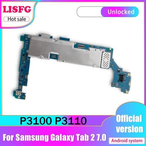 Good Working Original unlocked For Samsung Galaxy Tab 2 7.0 P3100 P3110 Motherboard 3G&WIFI Unlocked Mainboard Circuits Cable