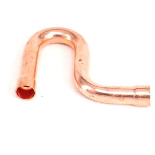 I.D 19x1.0mm Copper End Feed P Trap Pipe Adapter Air Conditioner Refrigeration Gas Water Oil