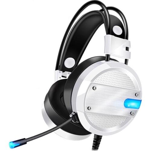 Gaming Headset Headphone Gamer Deep Bass with Microphone Noise Canceling LED Glowing Headset Gamer for Computer