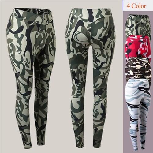 Women Fitness Yoga Pants Sport Push Up Gym Leggings Energy Elastic Trouser Quick Dry Camouflage Sports Yoga Pants Gym Girl Pants