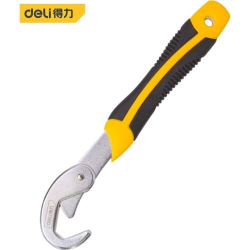 Deli Multi-Function Adjustable Portable Non-slip Torque Ratchet Oil Filter Repair Pipe Spanner Wrench Hand Tools High Quality